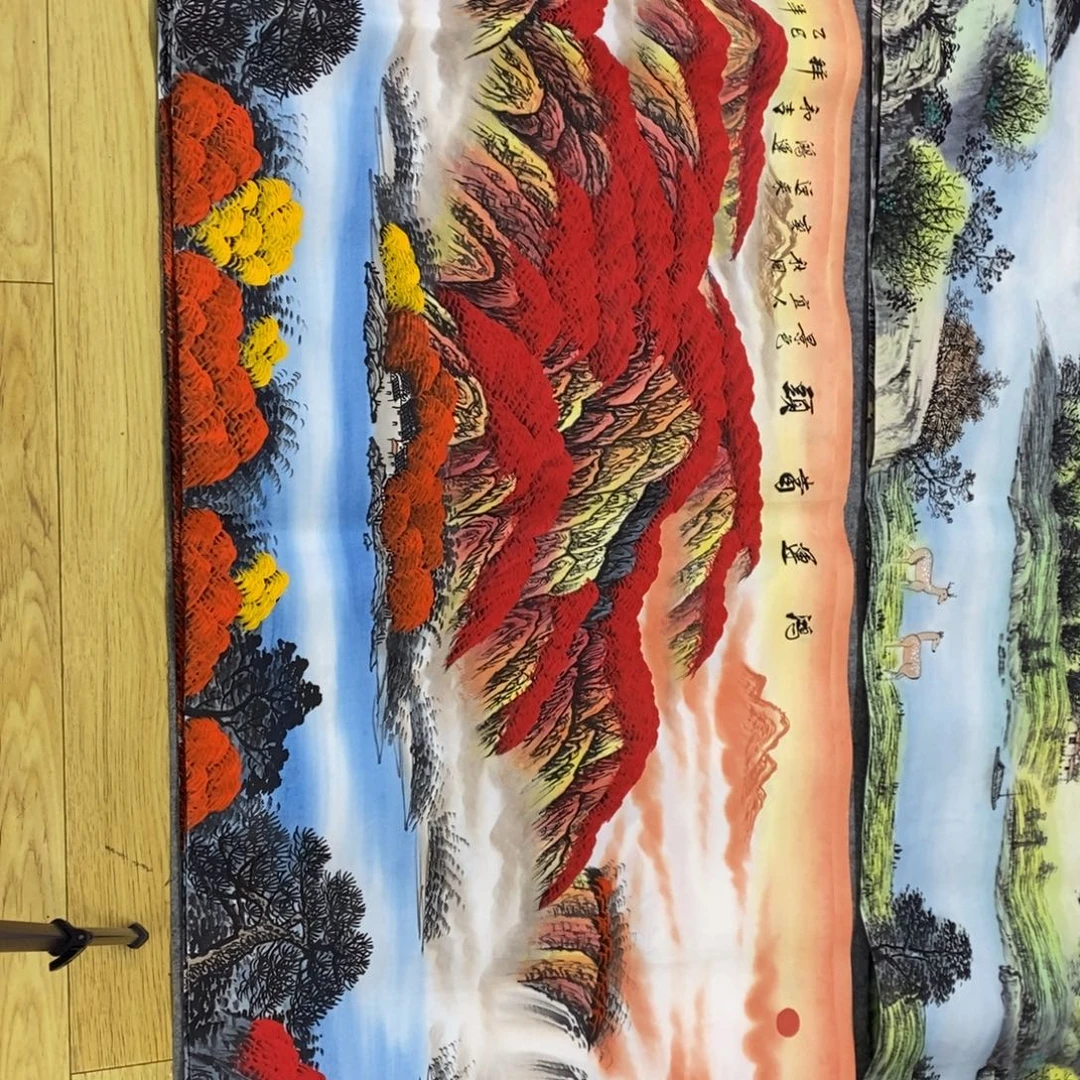 横款鸿运当头小六尺画
