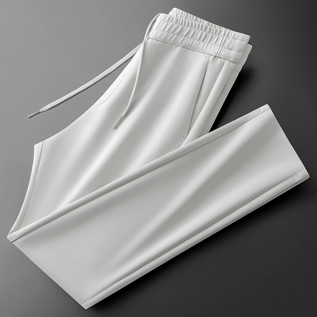 SOHEBENAHT春秋垂顺棉莫代尔运动裤子纯色男士直筒卫裤休闲裤