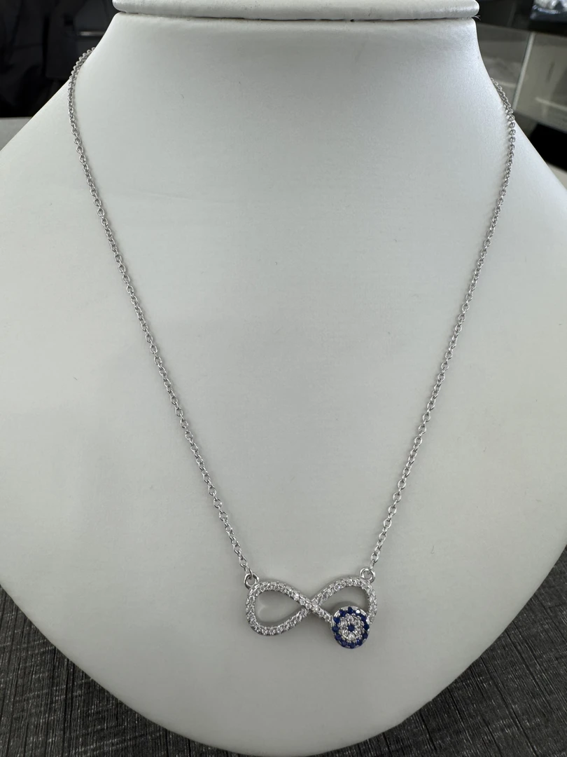 坠链均925银 欧美女士坠链通用nazar系列镶嵌精致90012