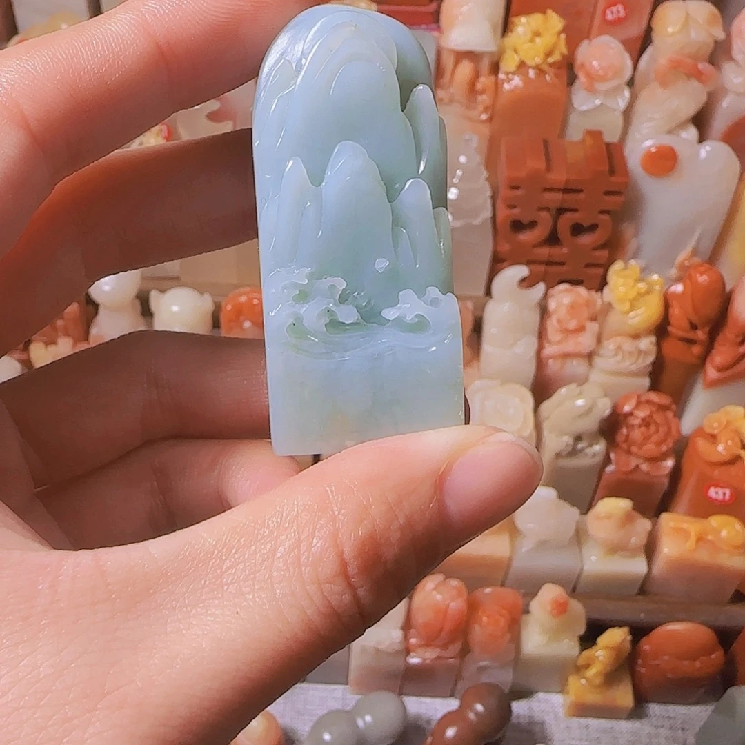 百***禾寿山石印石篆刻作品