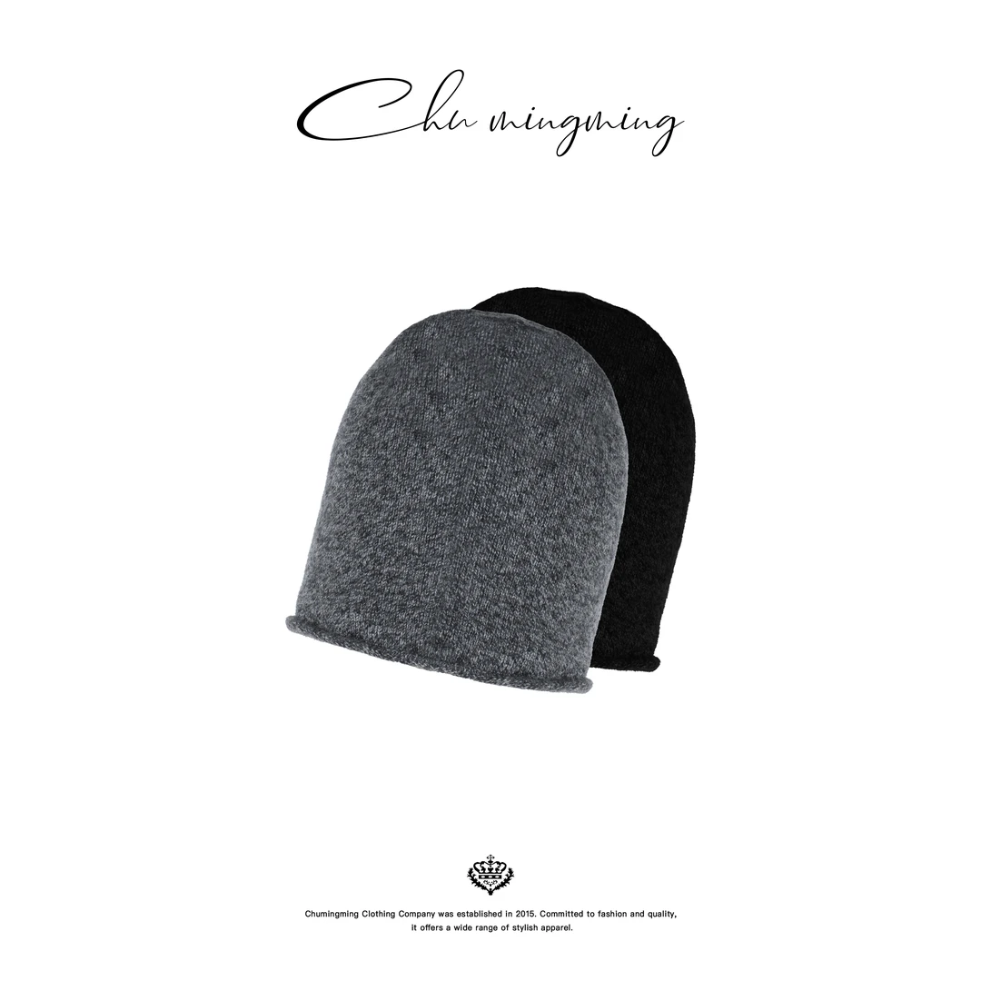 【CHU/2025SSNEW】 卷边山羊绒帽SP2599