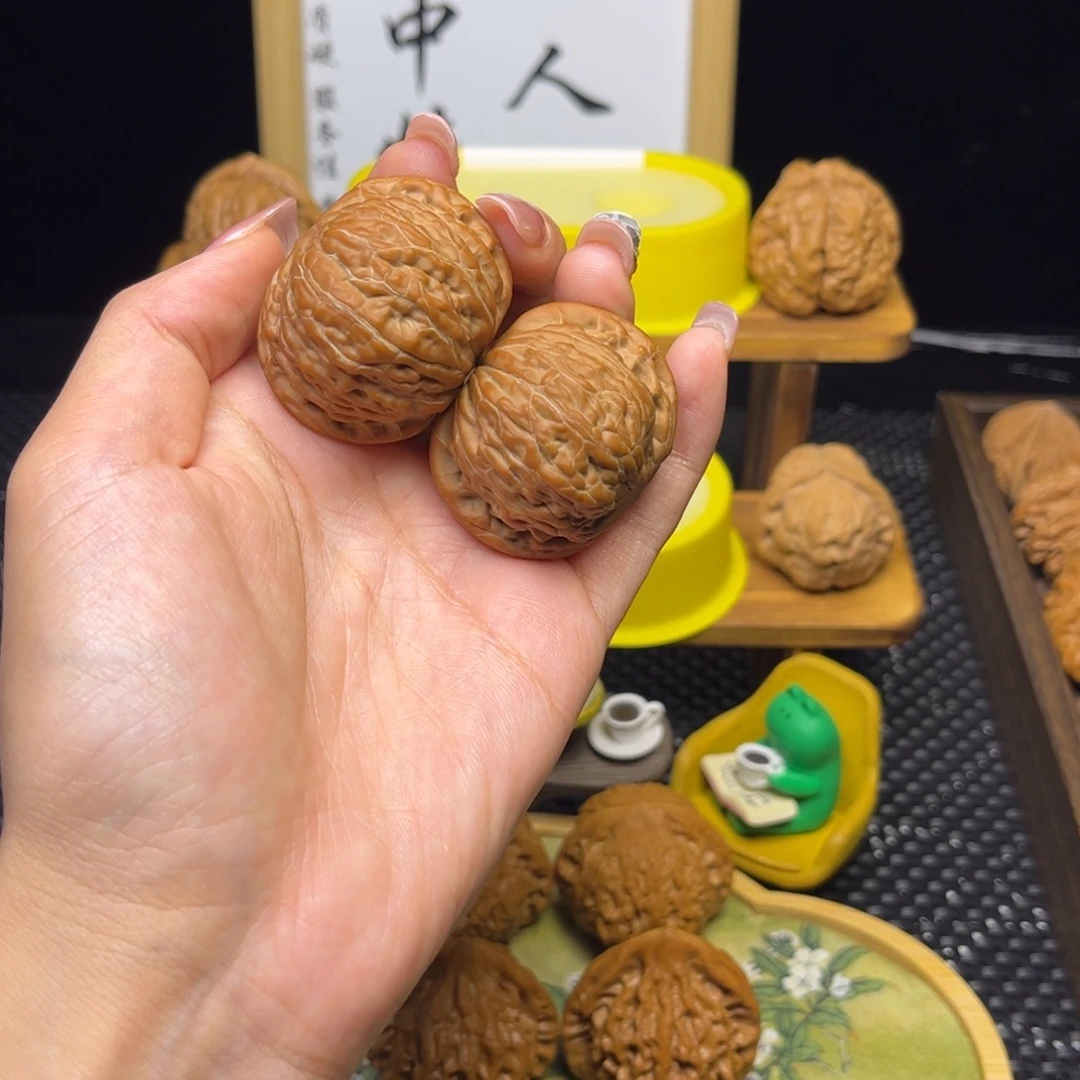 ૮***ა吊坠文玩核桃铁锤41白茬全