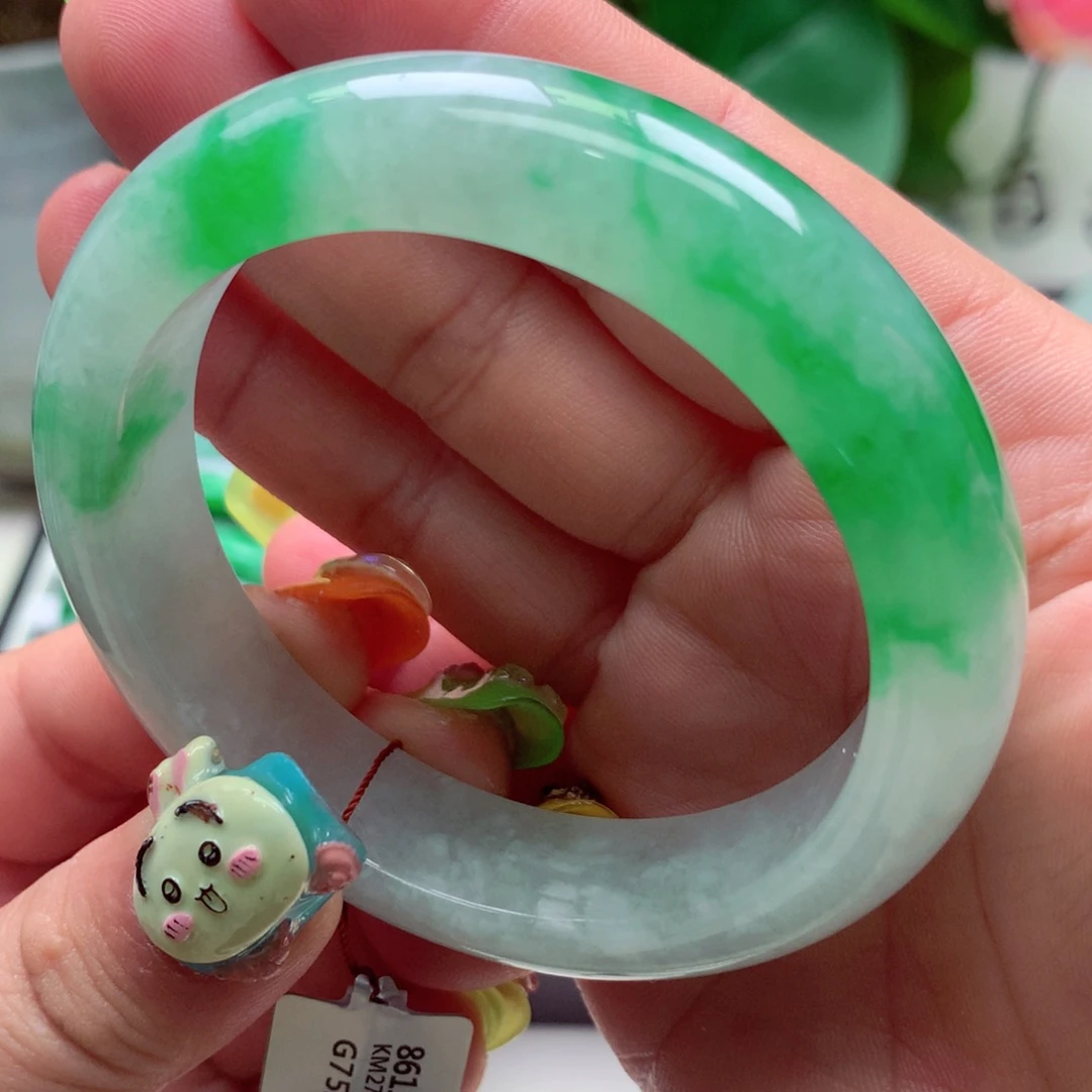 翡翠未镶嵌手镯56.2圈口