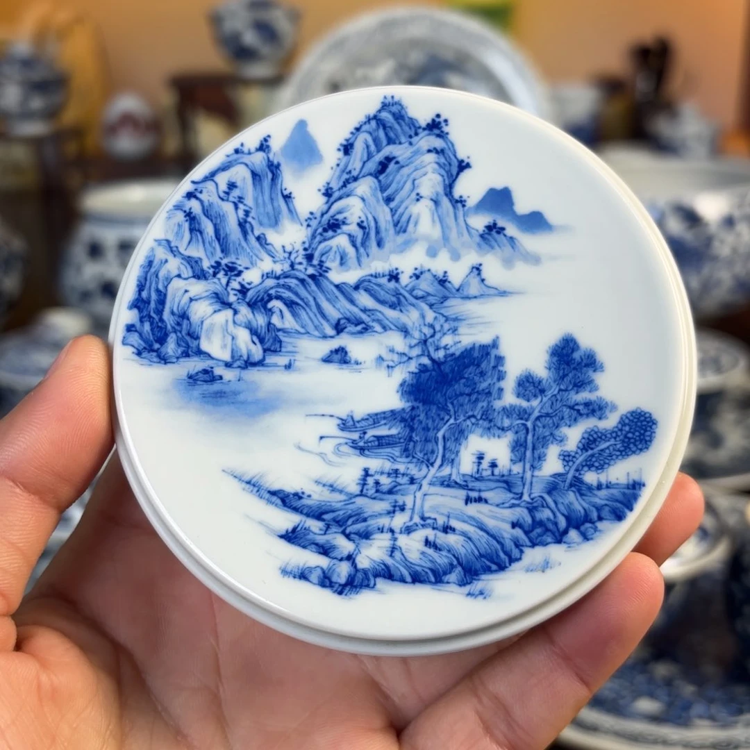 景德镇手工手绘茶具福利盖置