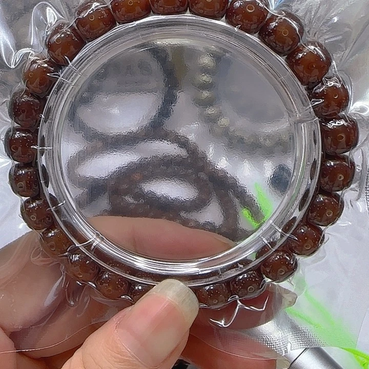 星月菩提手串120尽头粉冰星月菩提98桶单圈