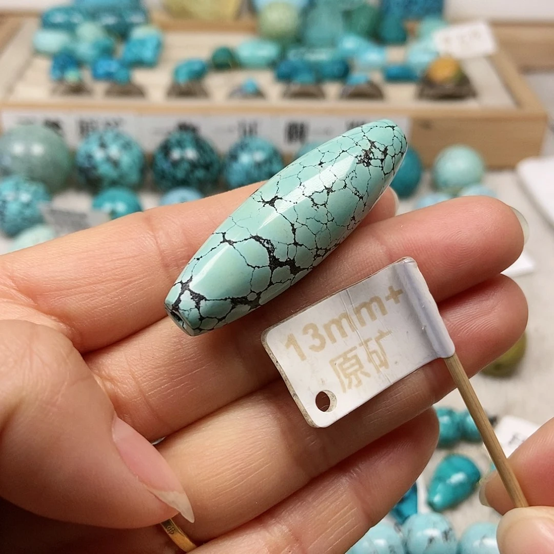 未镶嵌绿松石珠宝半成品