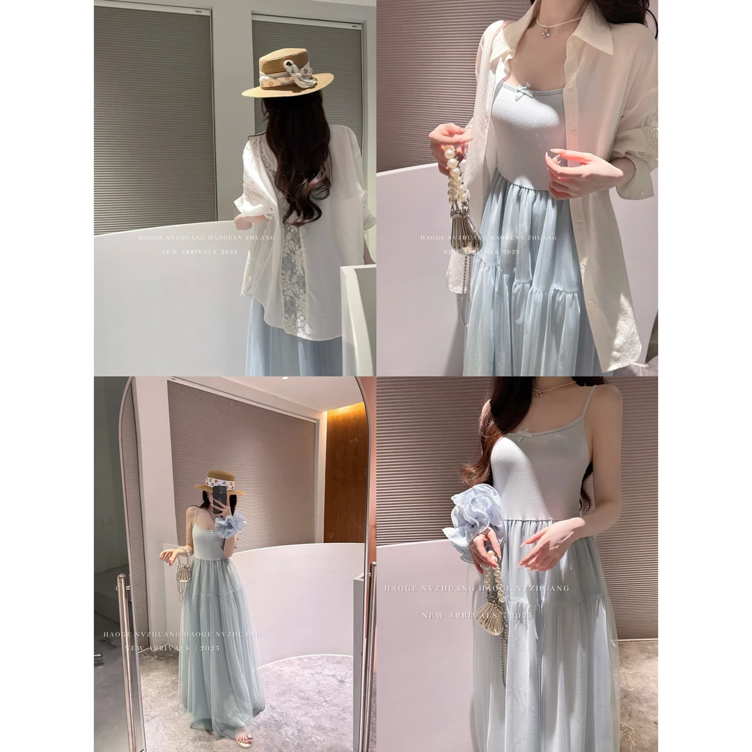 浩哥严选●芭蕾练习生C5LYQ0733A连衣裙预显瘦长款小众夏季简版