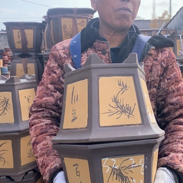 紫砂花盆紫砂花盆