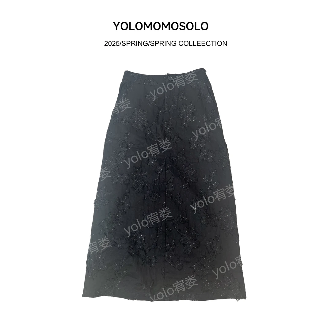 YOLO清仓专属.半身裙气质短裙时尚黑色半裙休闲百搭女士M316