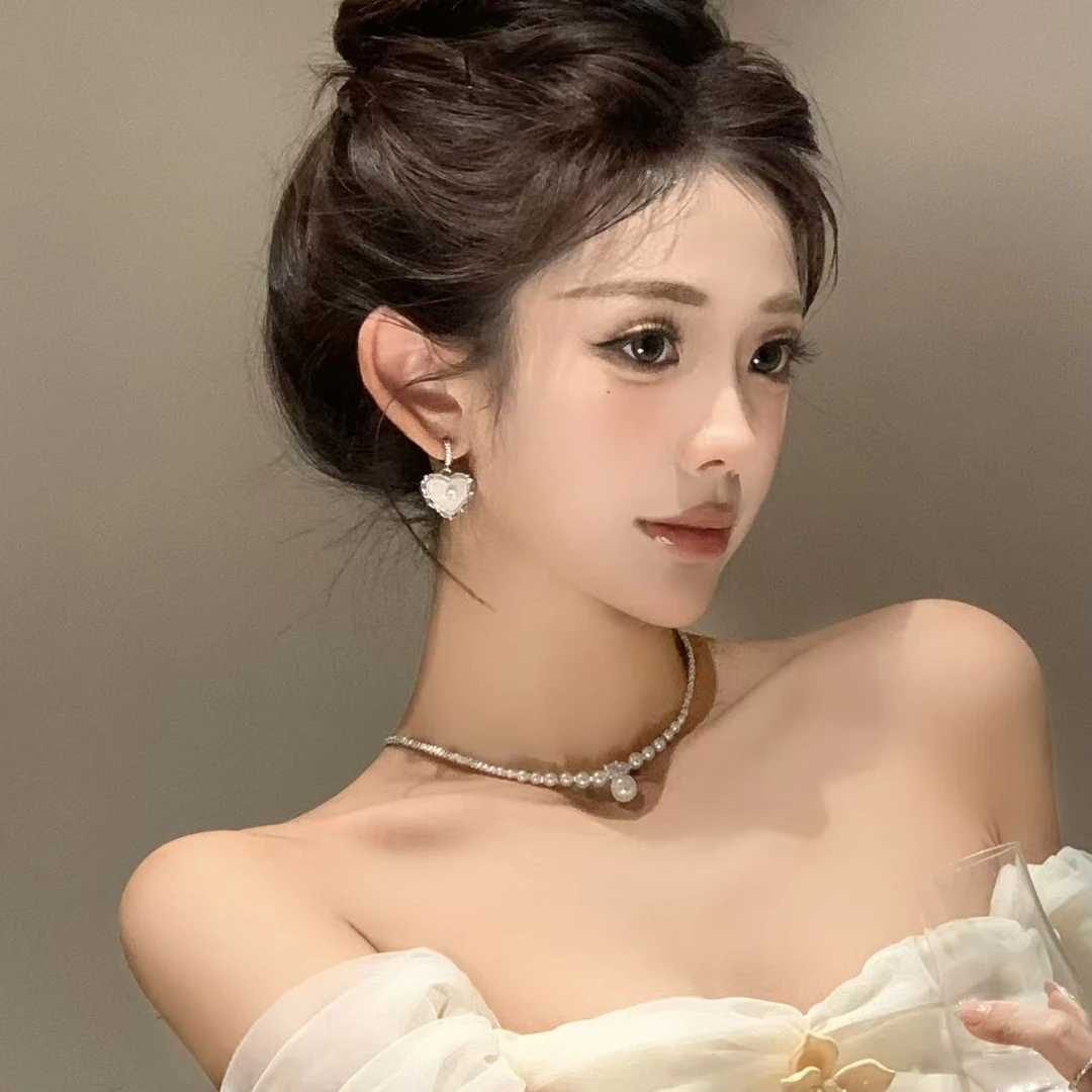 FULL GIRLISH耳环00022百搭时尚爱心耳钉耳饰