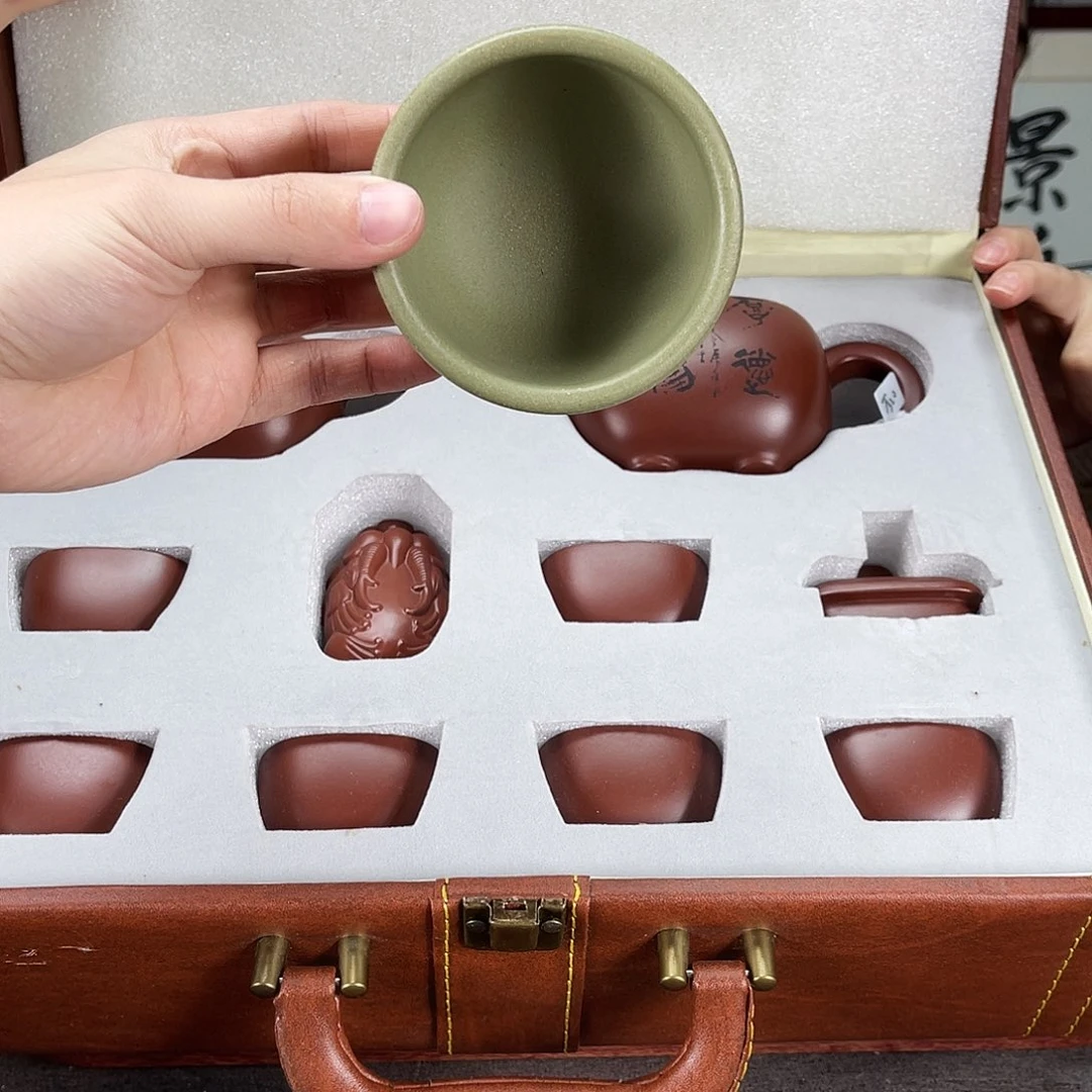 二***虫茶壶紫砂方圆紫砂