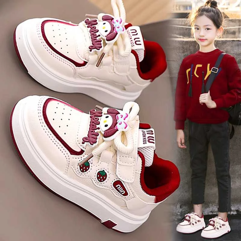 ABC女童鞋子板鞋2026中大童新款春季软底儿童休闲百搭运动鞋女孩