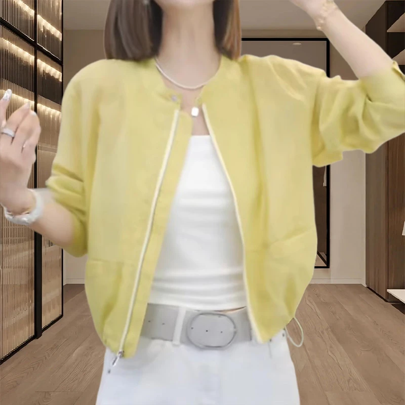 香朵儿甜美少女风时尚外套女2025年夏季新款舒适感透气防晒衣女