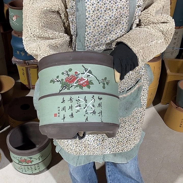 紫砂花盆紫砂花盆