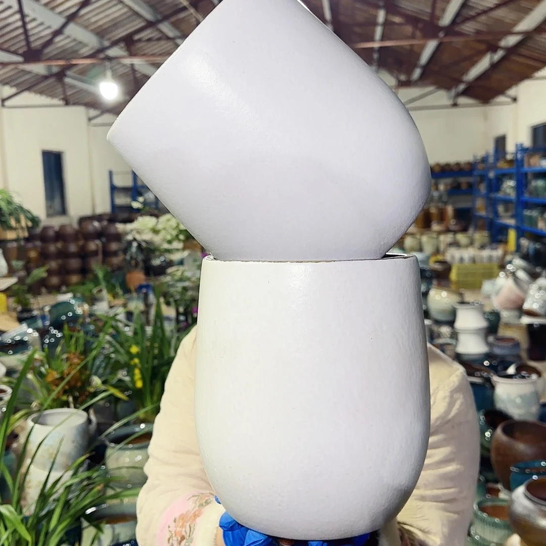 紫砂花盆高21口17