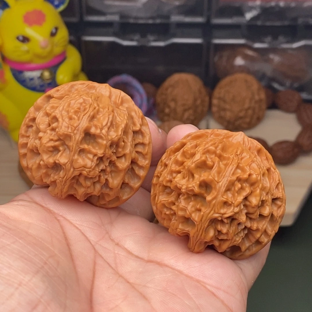 核桃把件 原生态45左右苹果圆