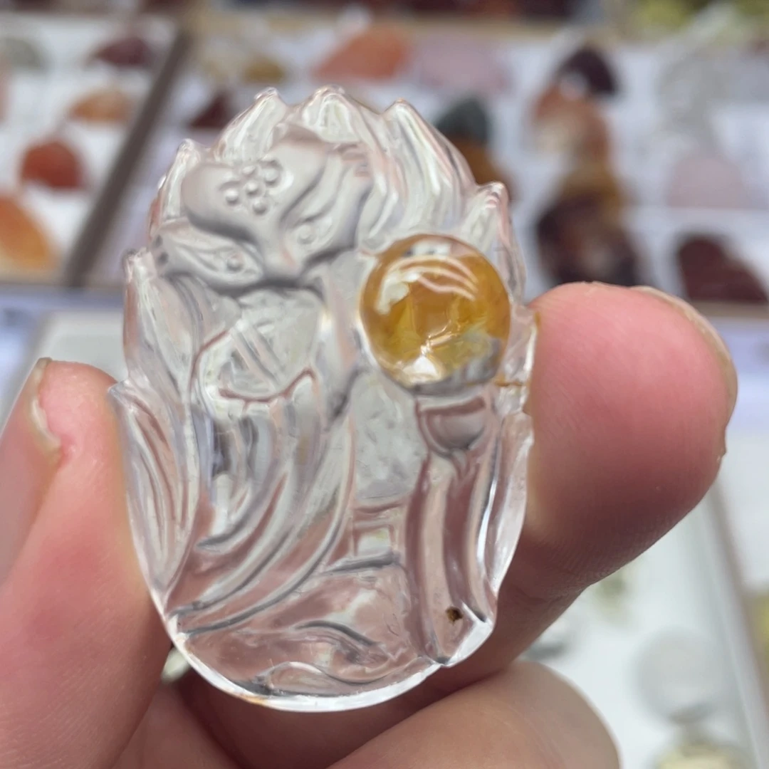 水晶吊坠(不含链)未镶嵌