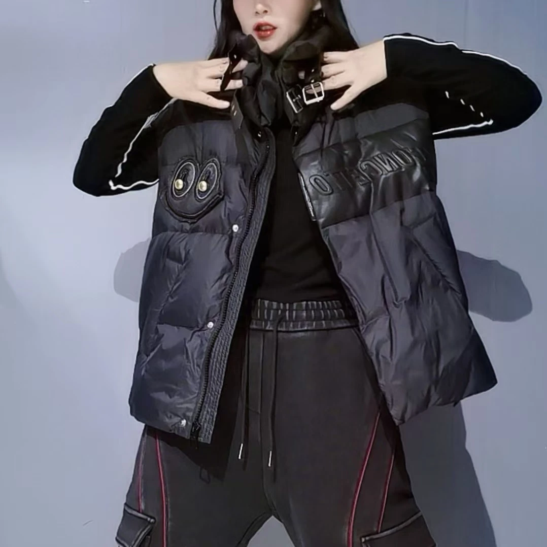 潮牌休闲宽松百搭个性潮流纽扣时尚马甲