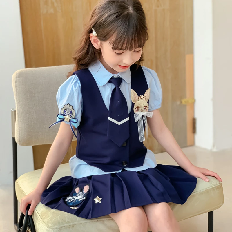 尤画原创设计师2025夏季新款女童三件套68092