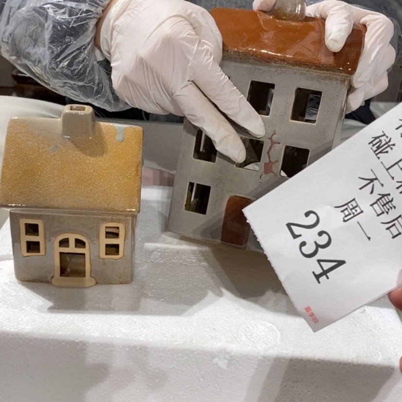 【闪购商品】摆件小*白陶瓷摆件瑕疵特卖