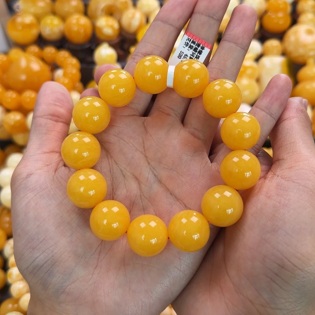 琥珀未镶嵌珠宝奇石18mm同料