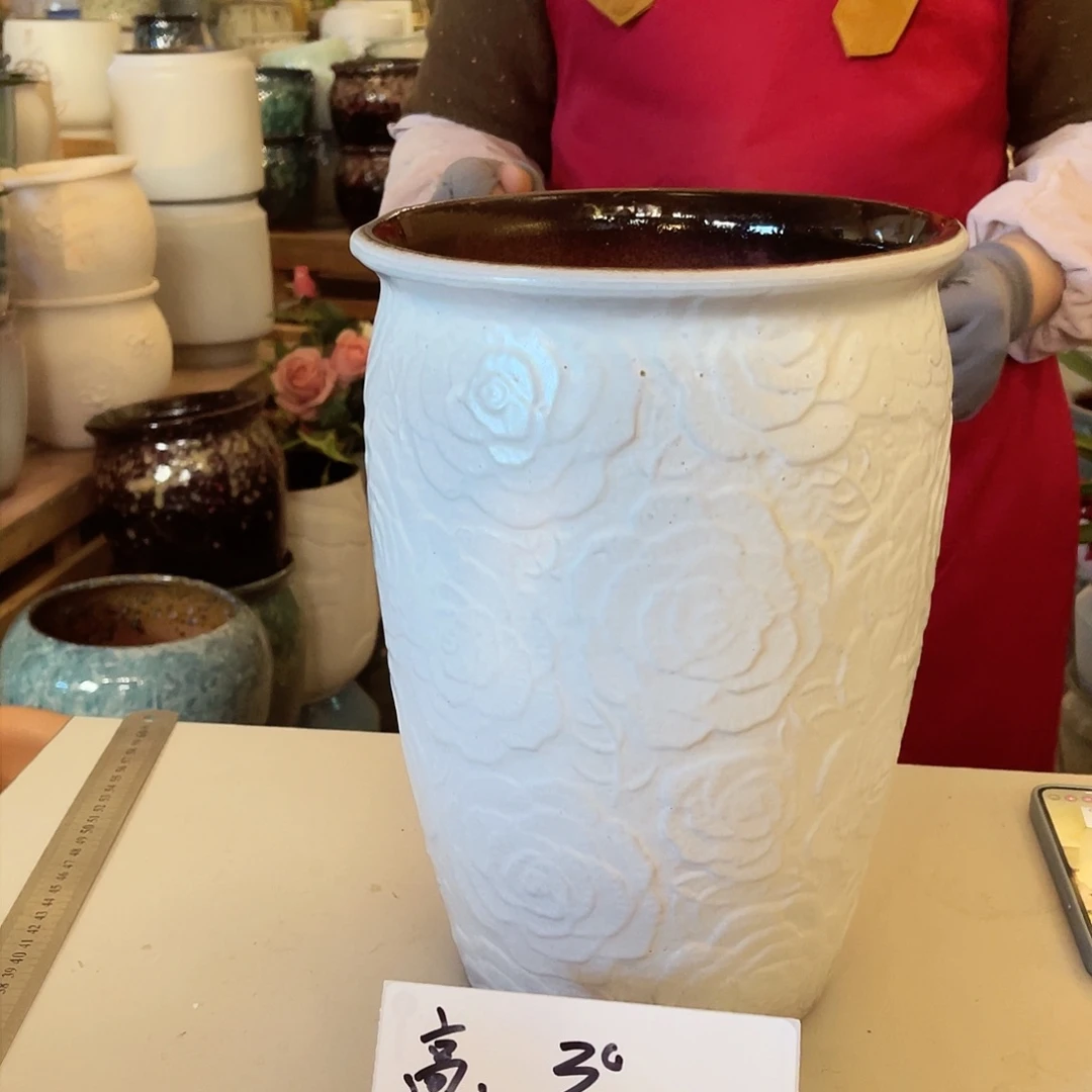 紫砂花盆高度30口径20