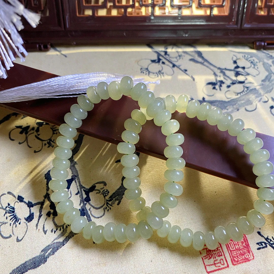 黄色算盘珠8mm手串发一条I02