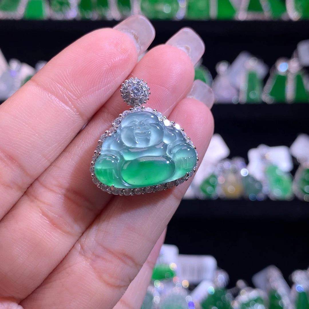 【闪购商品】颈饰银S925镶嵌翡翠