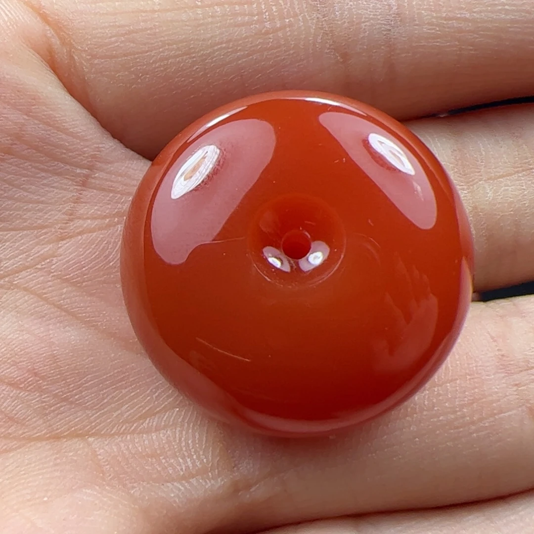 未镶嵌平安扣南红玛瑙