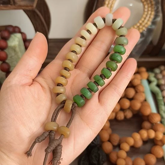 文玩核桃手串自己编的手串