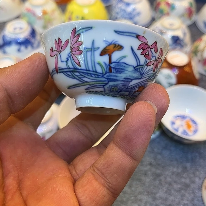 纯手绘精品盖碗杯
