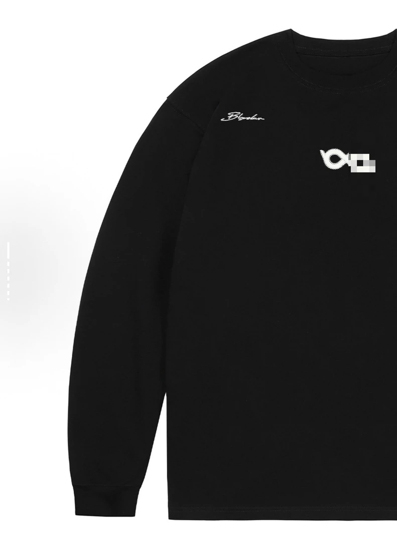 BP断字绣花长袖男女同款