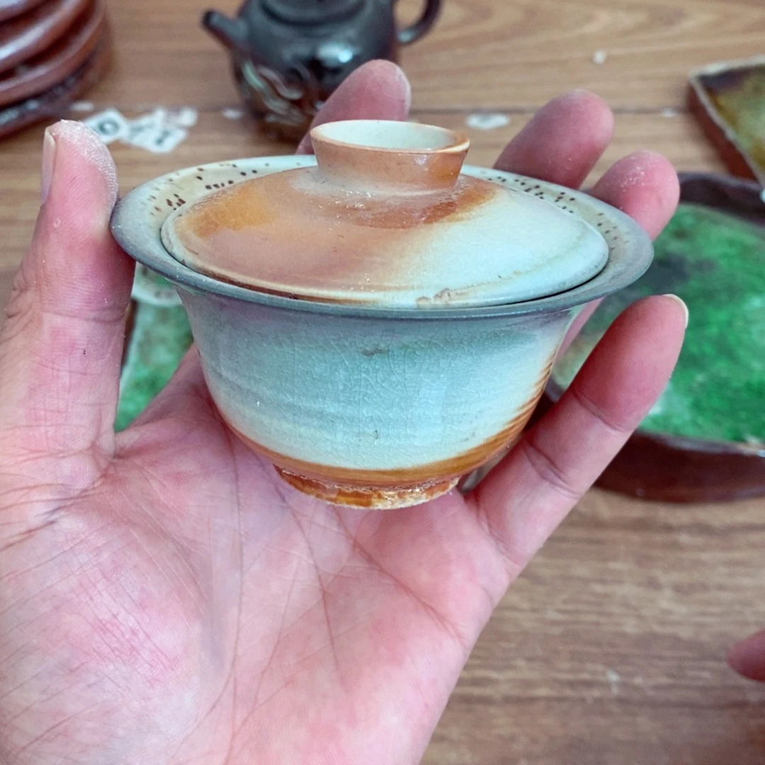 柴烧茶具陶瓷杯子