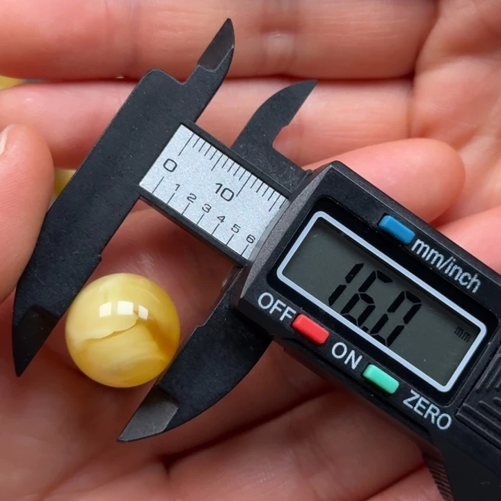 琥珀未镶嵌珠宝奇石金白溶洞单珠