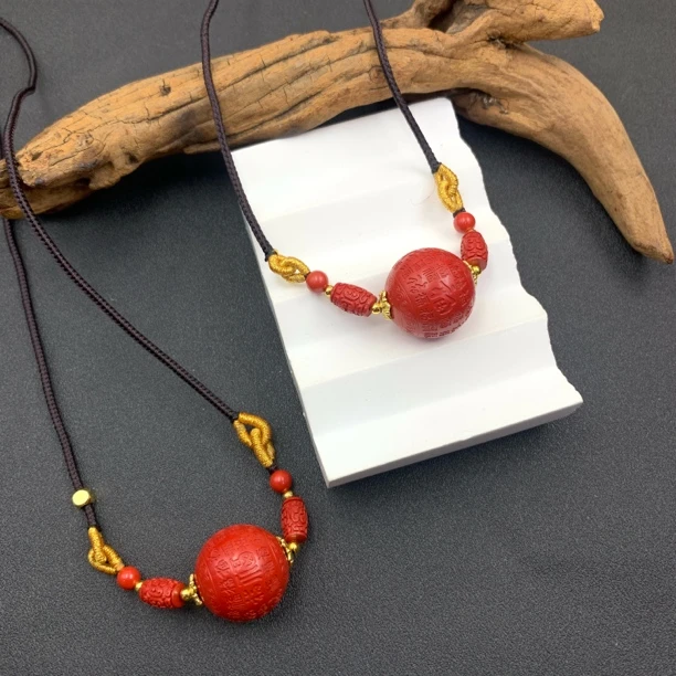 含辰砂工艺品【静姐专属】朱砂圆珠套绳-多样性发一-251202017