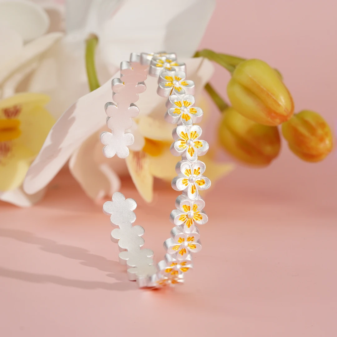 足银银制品 足银银制品 【小北好物】足银手镯QP53X16