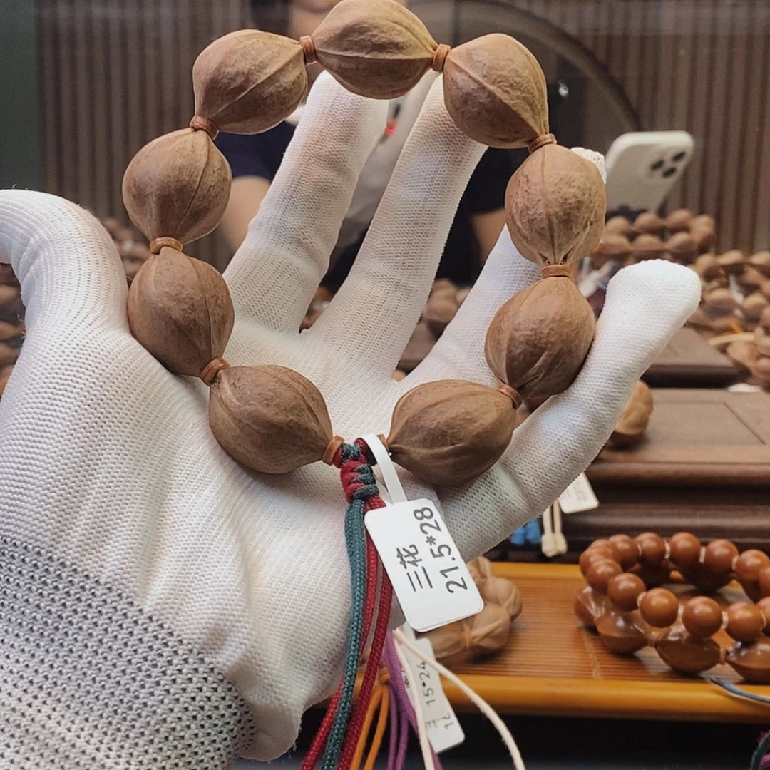手串橄榄核王*强原生态正宗梅林铁核