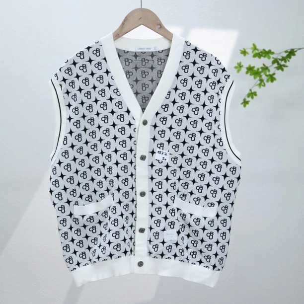 【卡】潮牌小香风时尚针织毛衣马甲0322-A11-2