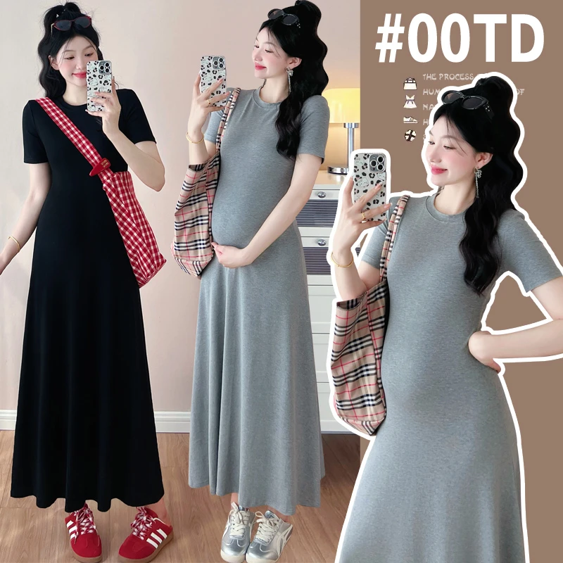 时髦孕妇装韩版辣妈孕妇连衣裙新款孕妇夏装辣妈时尚孕妇裙