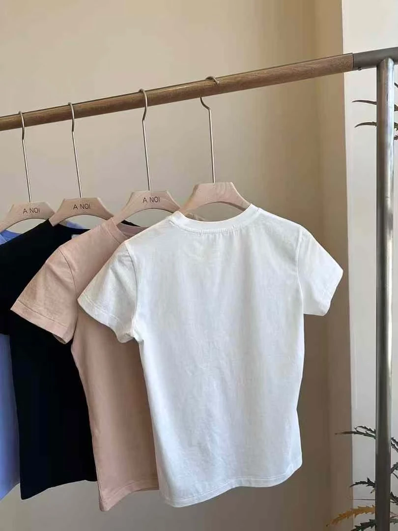 韩国正品百搭体恤纯色小板型《no退no换》