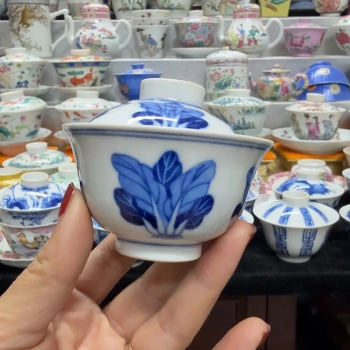 景德镇陶瓷杯子盖碗