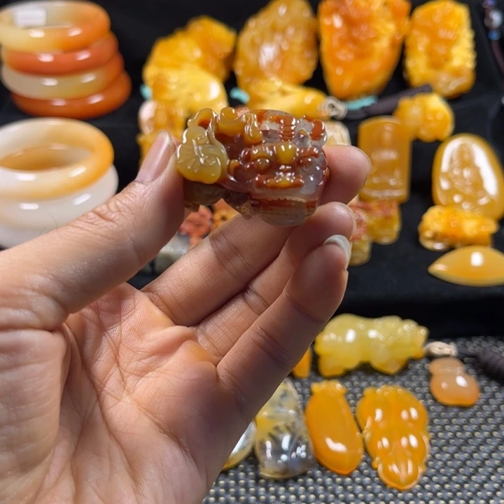 石英质玉（黄龙玉）未镶嵌平安扣娟****8