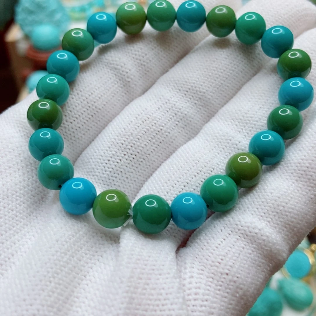 绿松石未镶嵌单圈6.6mm