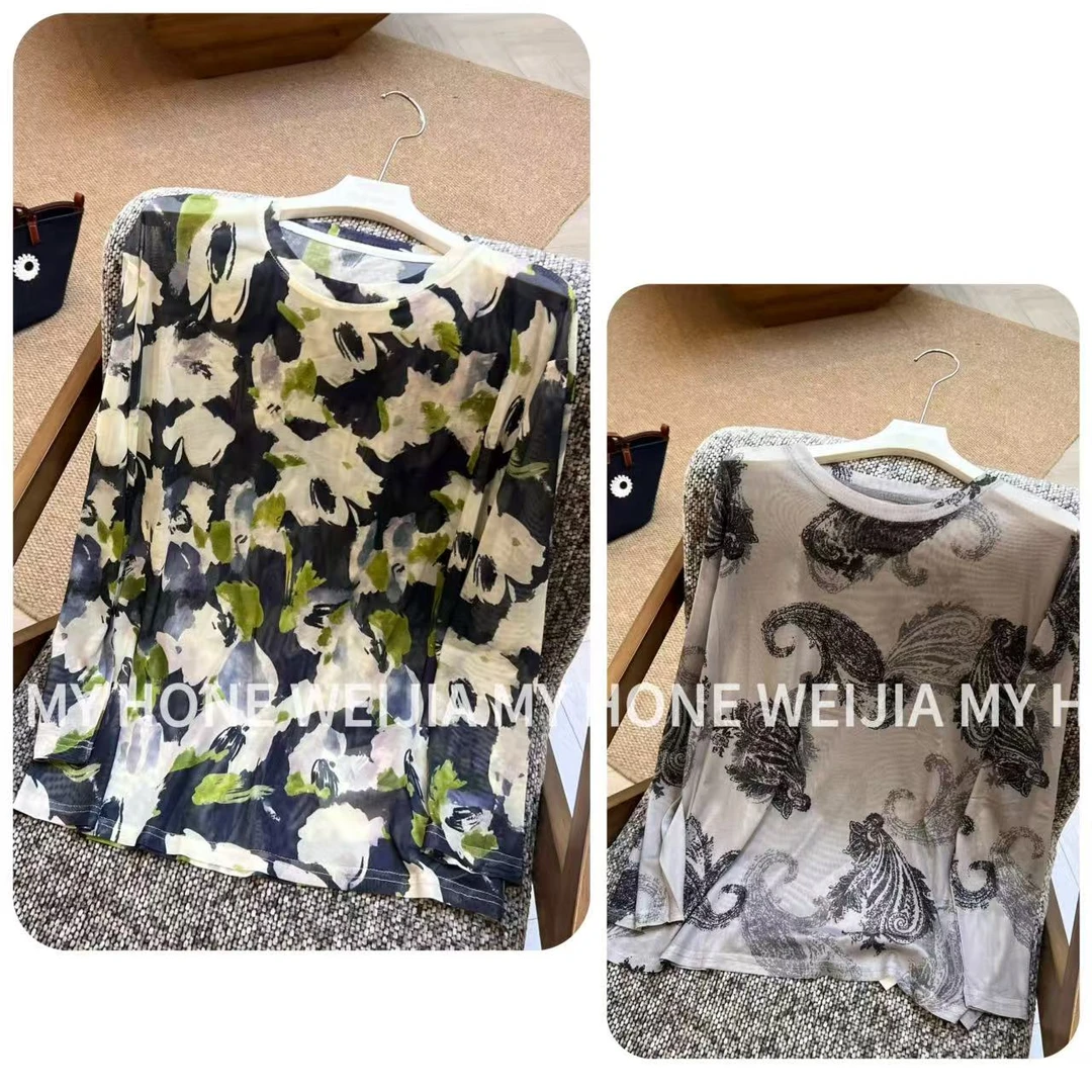 【WJ】夏款  祝 3586 3585  两色上衣（均码）