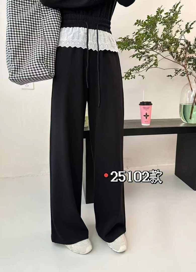 【公主屋】春款蕾丝花边裤头休闲裤25102