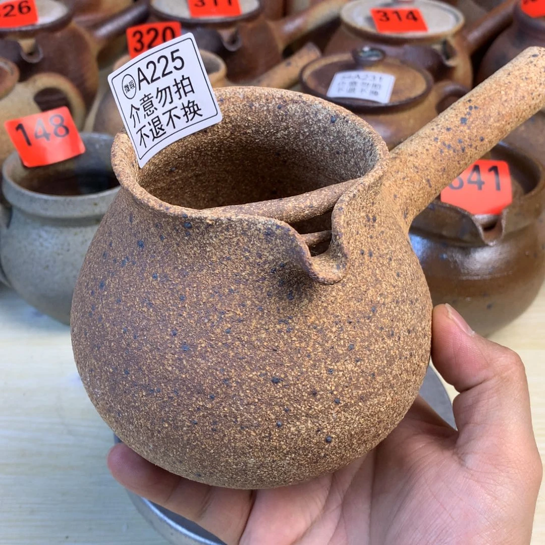 直播间一物一拍烤茶罐把手不正700毫升