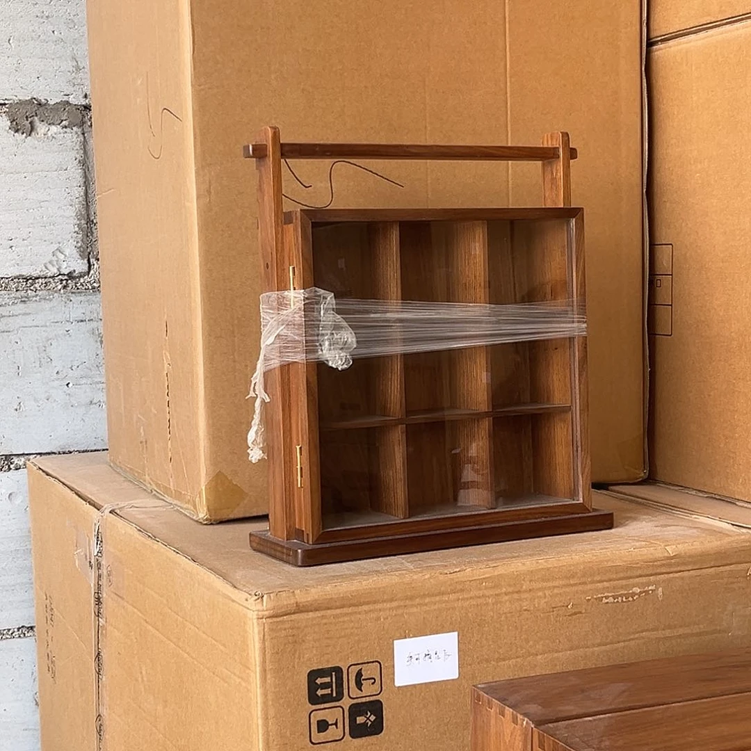 黑胡桃木提梁九宫格