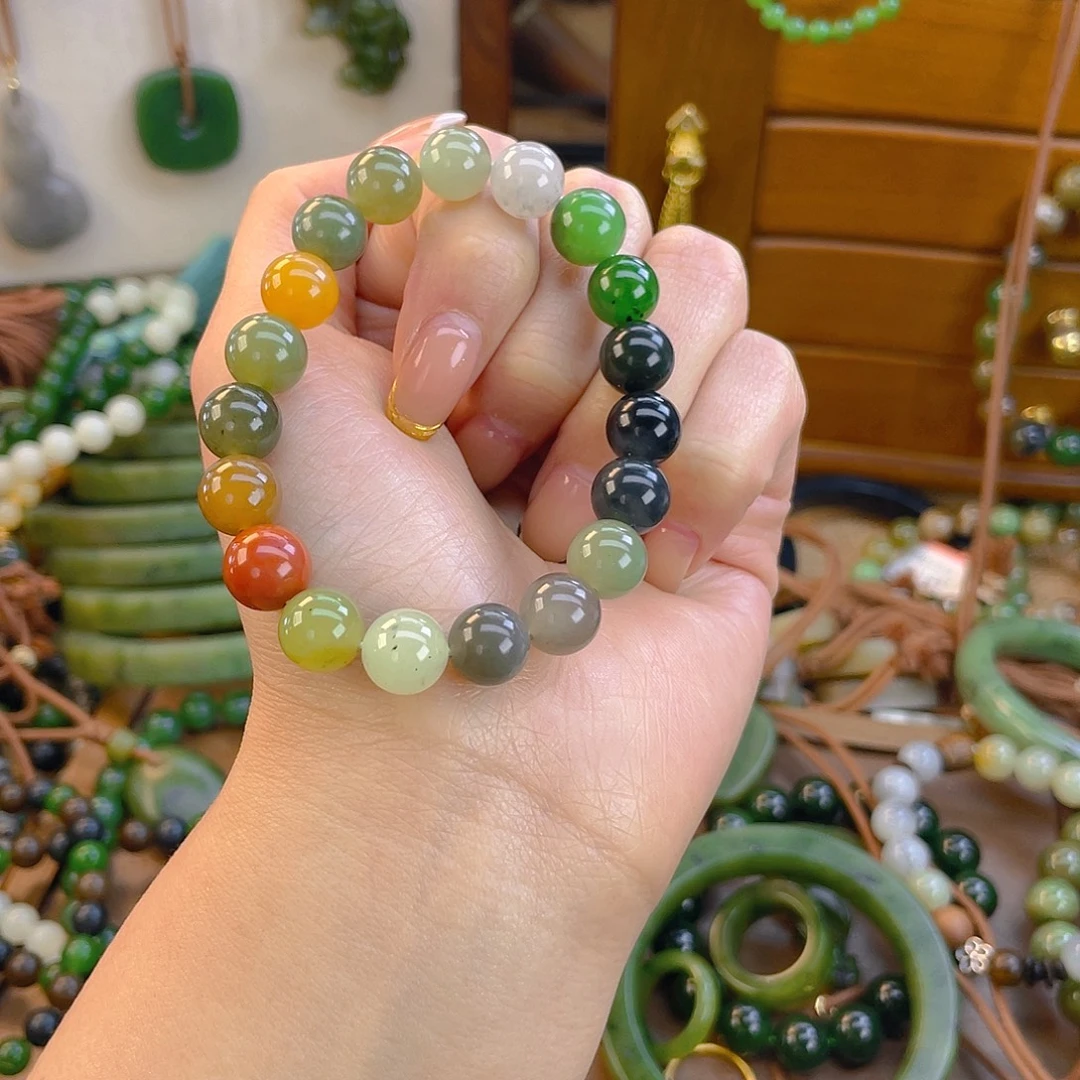 和田玉未镶嵌手链