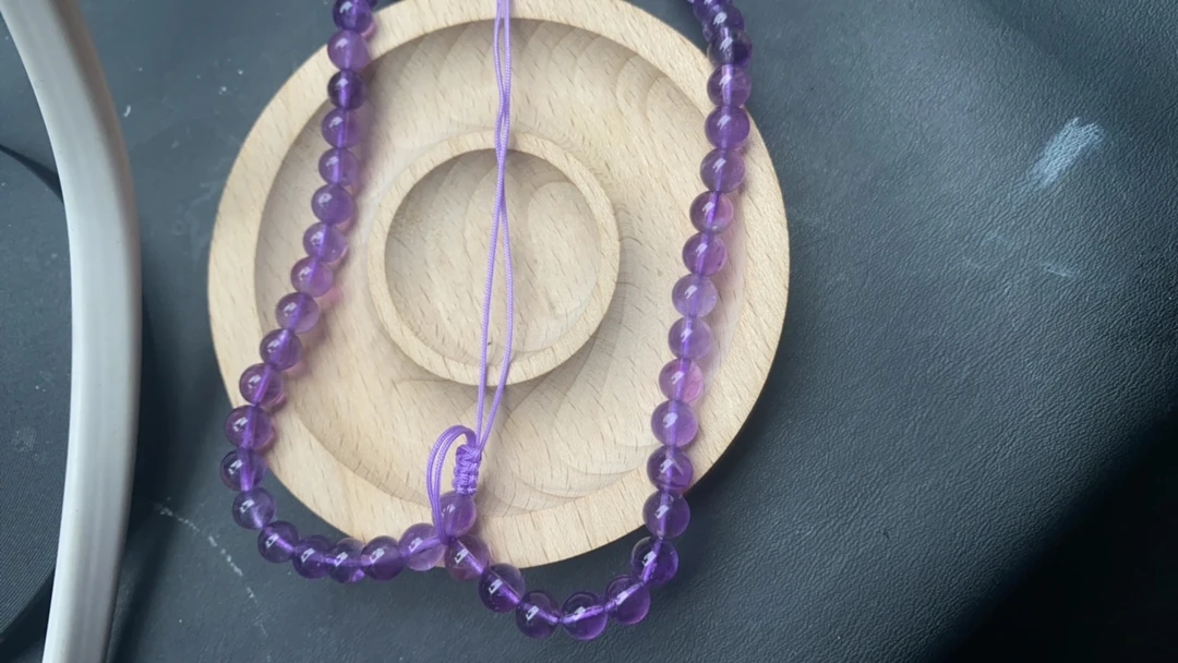 天然紫水晶毛衣链带扣头