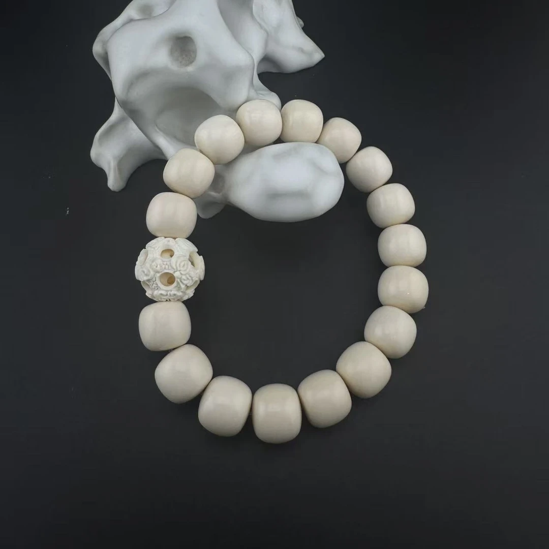 BYDQFYC标2010 北玉精选 猛犸牙手串 多样性发货